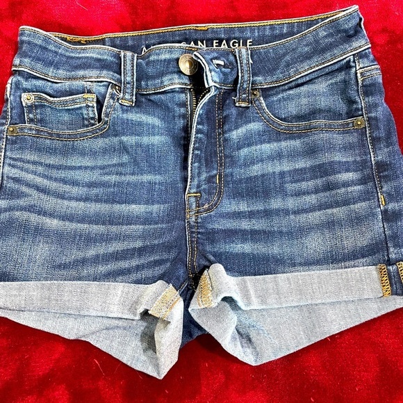 American Eagle Outfitters Pants - American Eagle High Rise Shortie Shorts